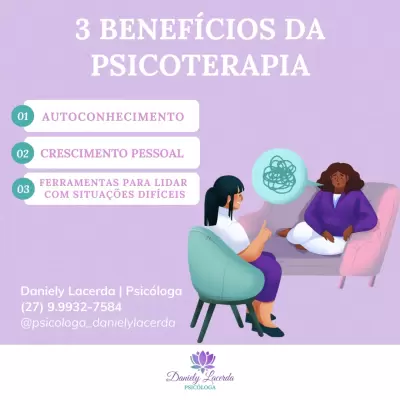 Quais são as vantagens da psicoterapia?